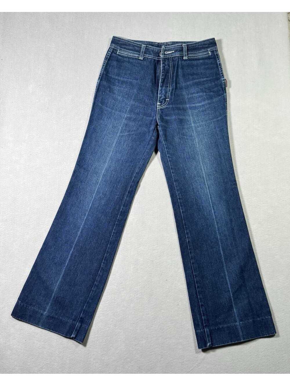 Vintage Jordache 70s/80s High Rise Flare Bell Btm Jeans Size 31 (tag) Made in HK